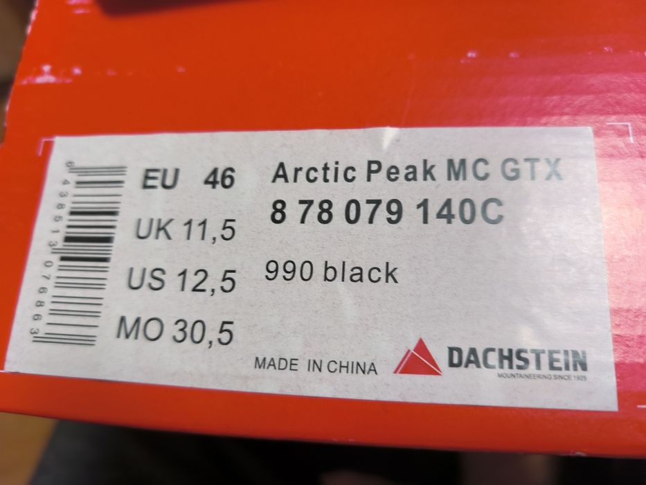 Обувки Dachstein Arctic Peak MC GTX, номер 46