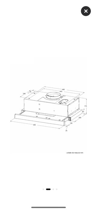 Hota incorporabila telescopica Pyramis MDER Power PNT