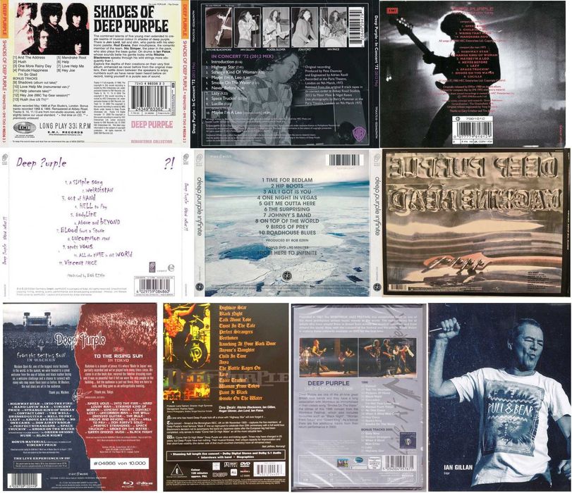 Deep Purple - Colectie CD DVD Bluray Vinil LP
