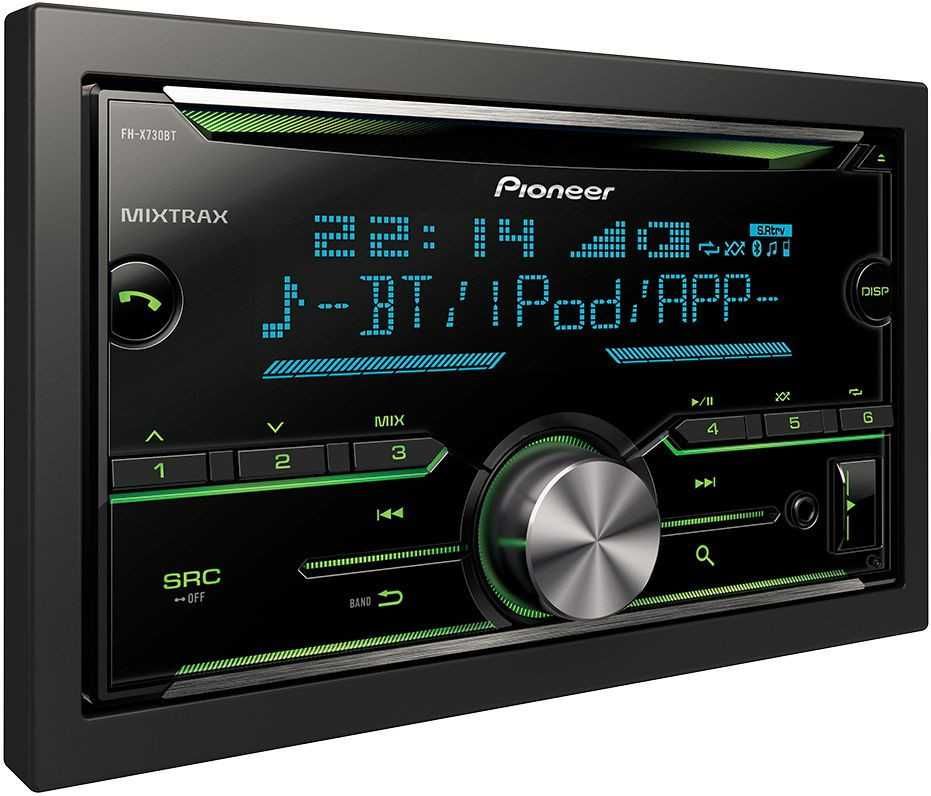 Магнитола Pioneer FH-X730bt (Bluetooth, процессор, 3пары RCA)