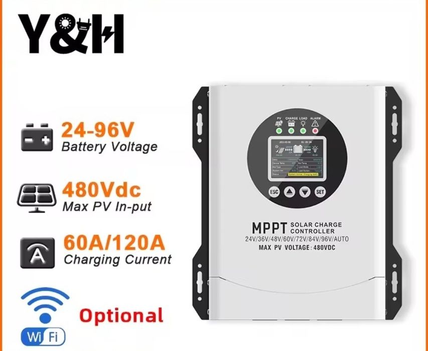 Solar charger high voltage 24v/36v/48v/72v/84v/92v/144v192v 60A