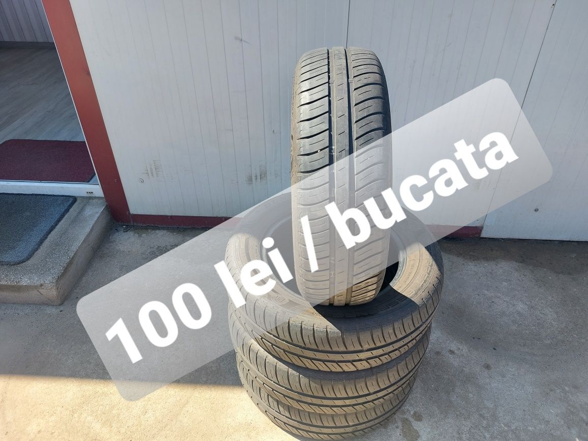 100 lei bucata! Set anvelope de vara 185 65 15 Dunlop