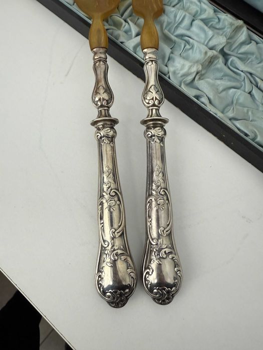 Френски сребърни прибори за салата. №7556