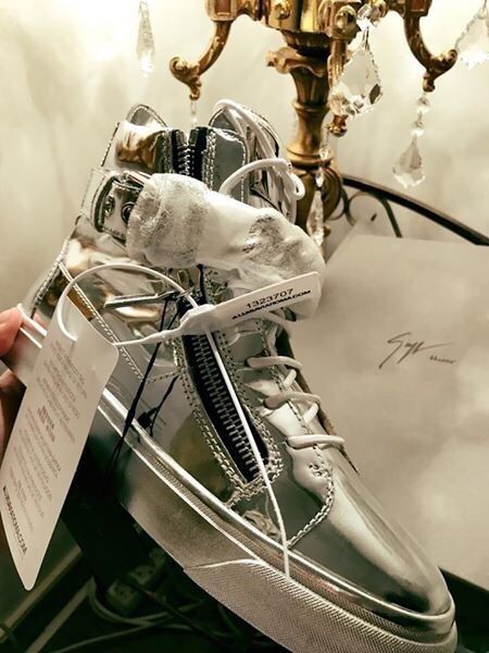 Vand sneakers Giuseppe Zanotti laminated and mirrored patent leather