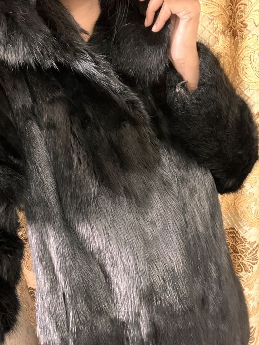 Норковая шуба нестриженная