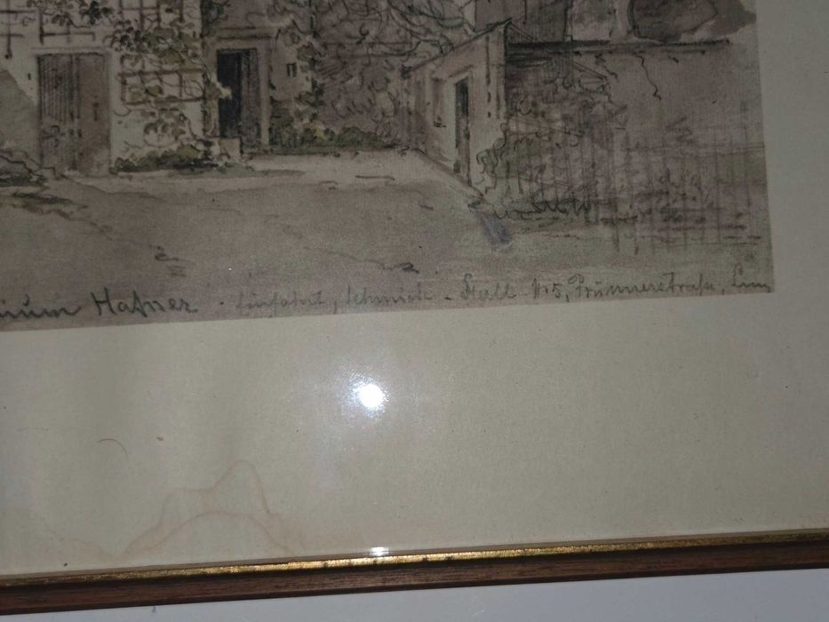 Lot vintage de 2 litografii interesante