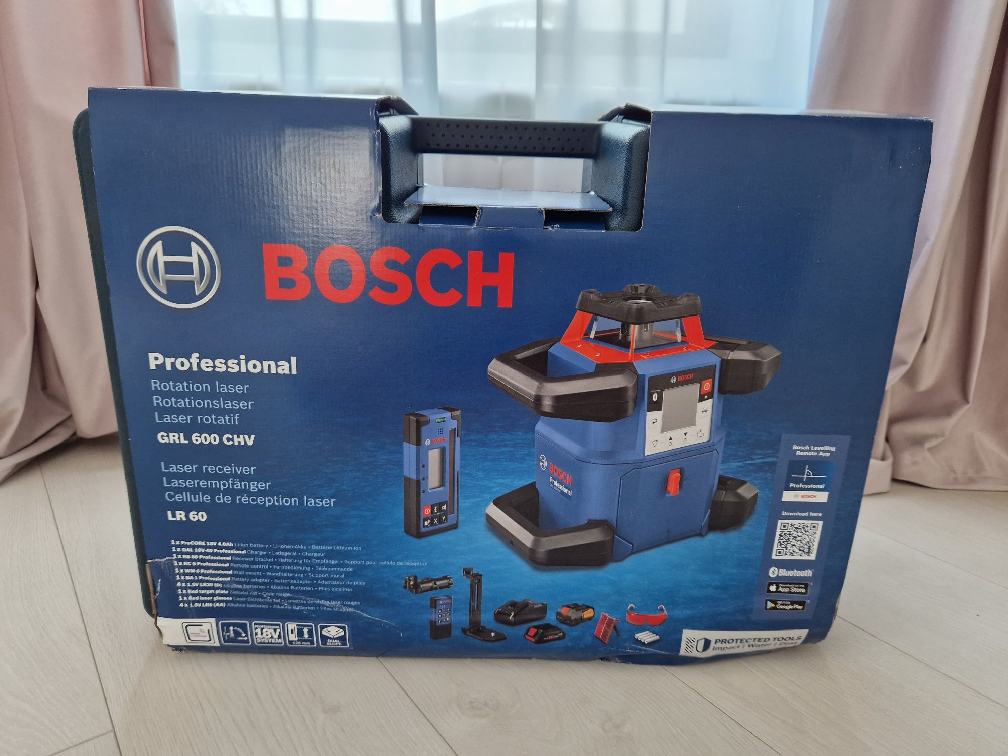 nivela cu laser rotativa BOSCH GRL 600 CHV