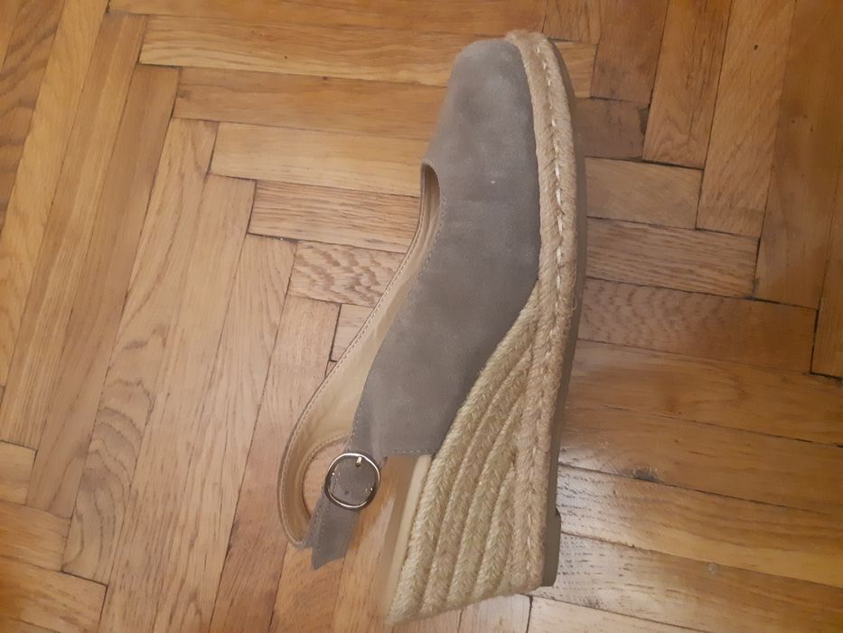 Sandale piele intoarsa naturala 5th Avenue