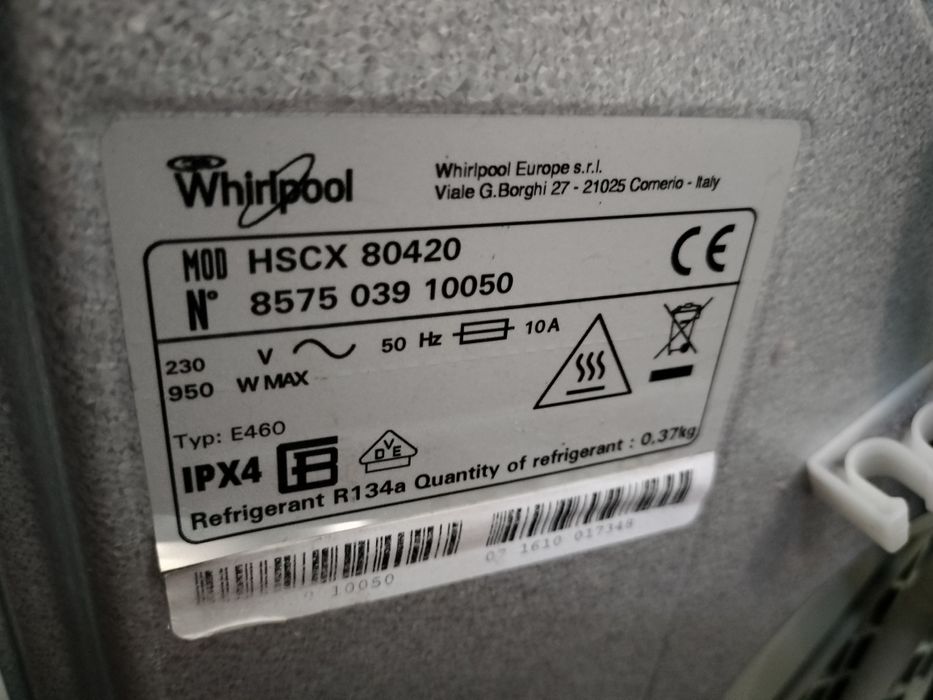 Uscator Whirlpool 8 kg heat pump