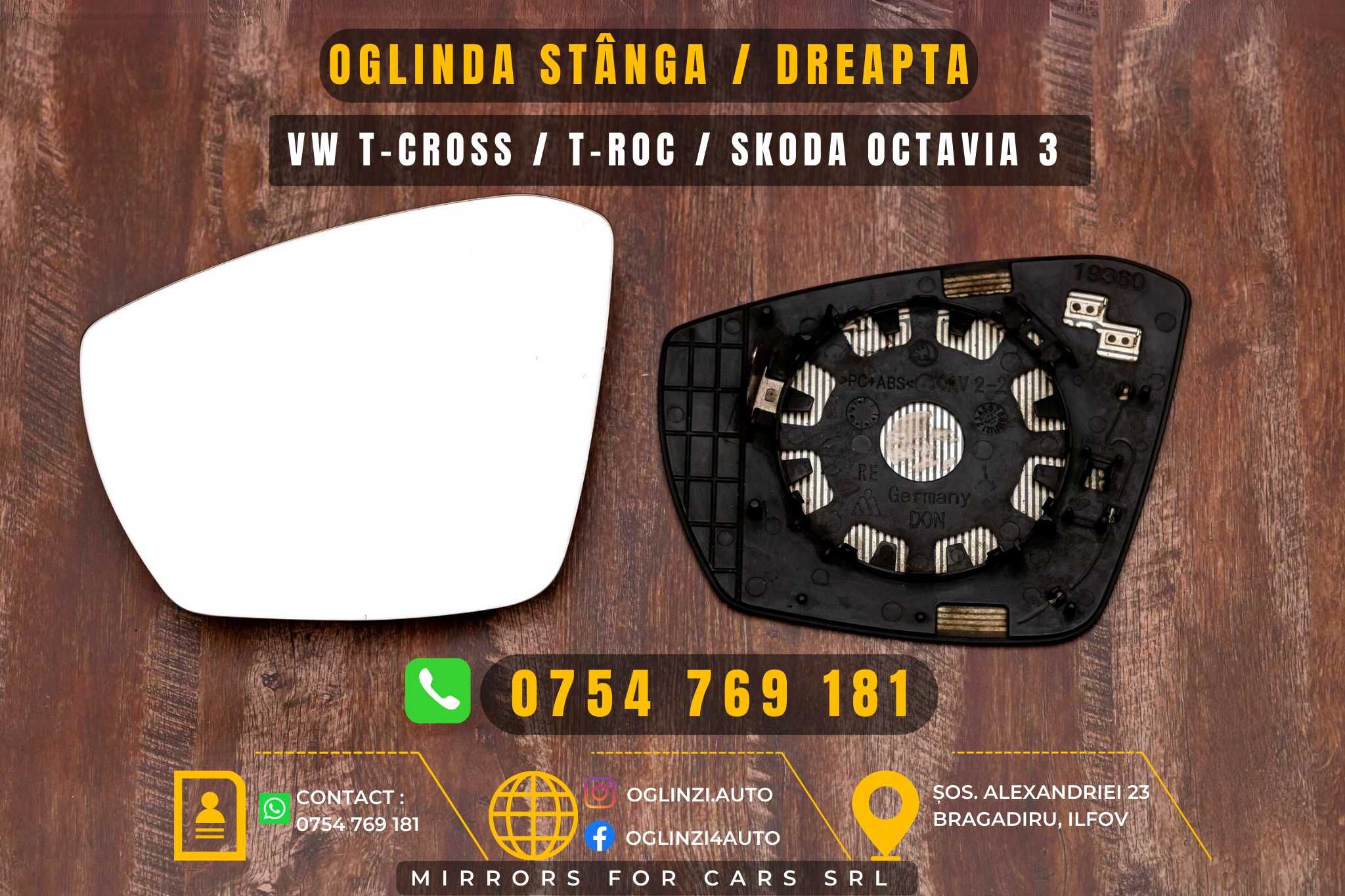 Oglinda / oglinzi skoda Octavia 3 Volkswagen T ROC T-CROSS