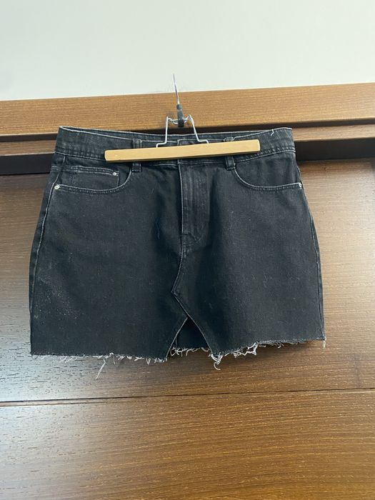 Fusta mini nragra de blugi ZARA M