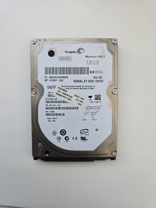 HDD Seagate 160GB 2.5inch
