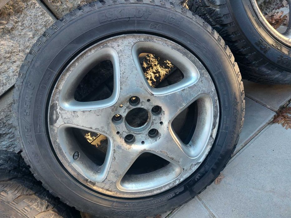 Гуми 16 цола с джанти за Мрцедес  С клас W203 В203 205/55/16 7Jx16H2