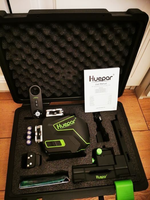 Лазерен нивелир+трипод Huepar S03  CG