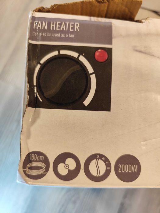 Aeroterma cu ventilator 2000W cu intrerupator siguranta la inclinare