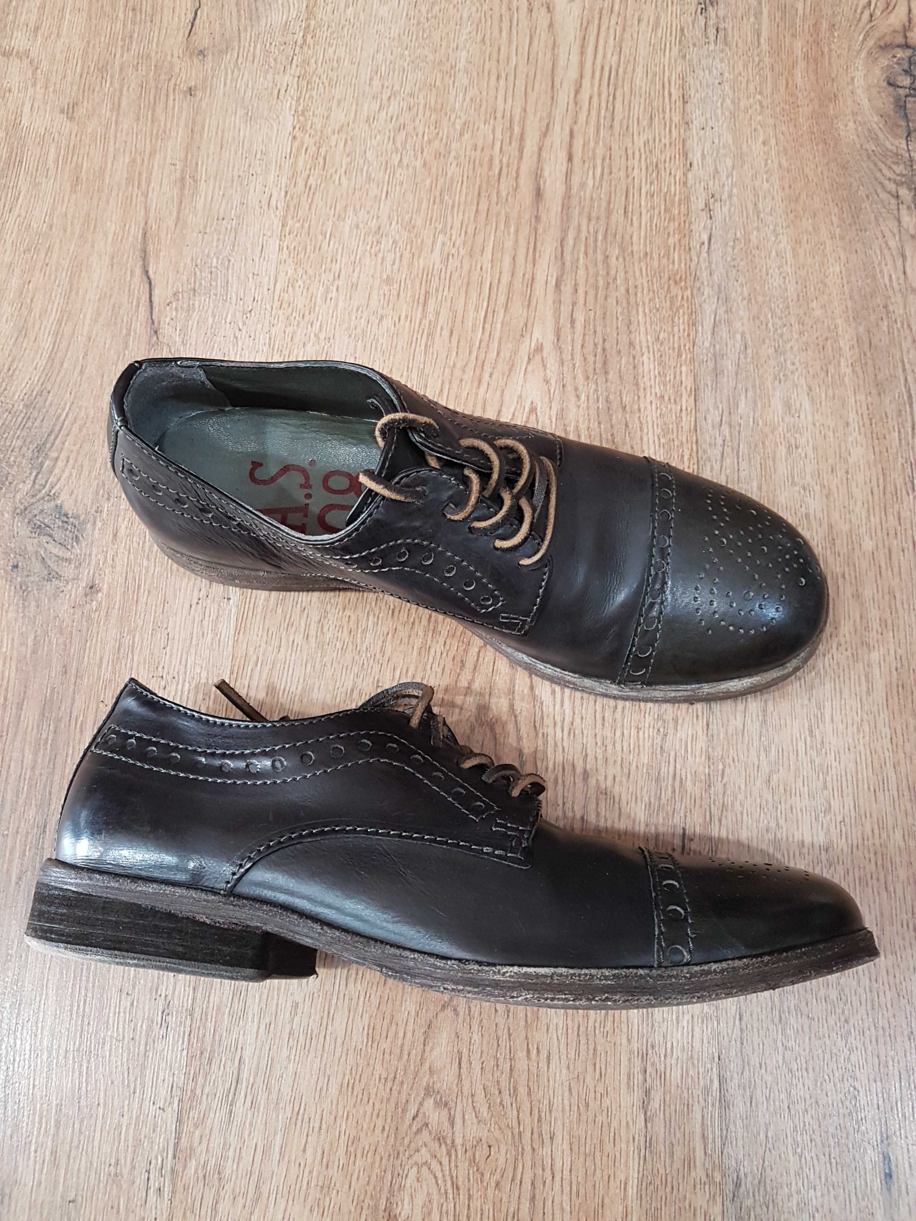 Pantofi barbat noi handmade piele naturala comozi marime 40