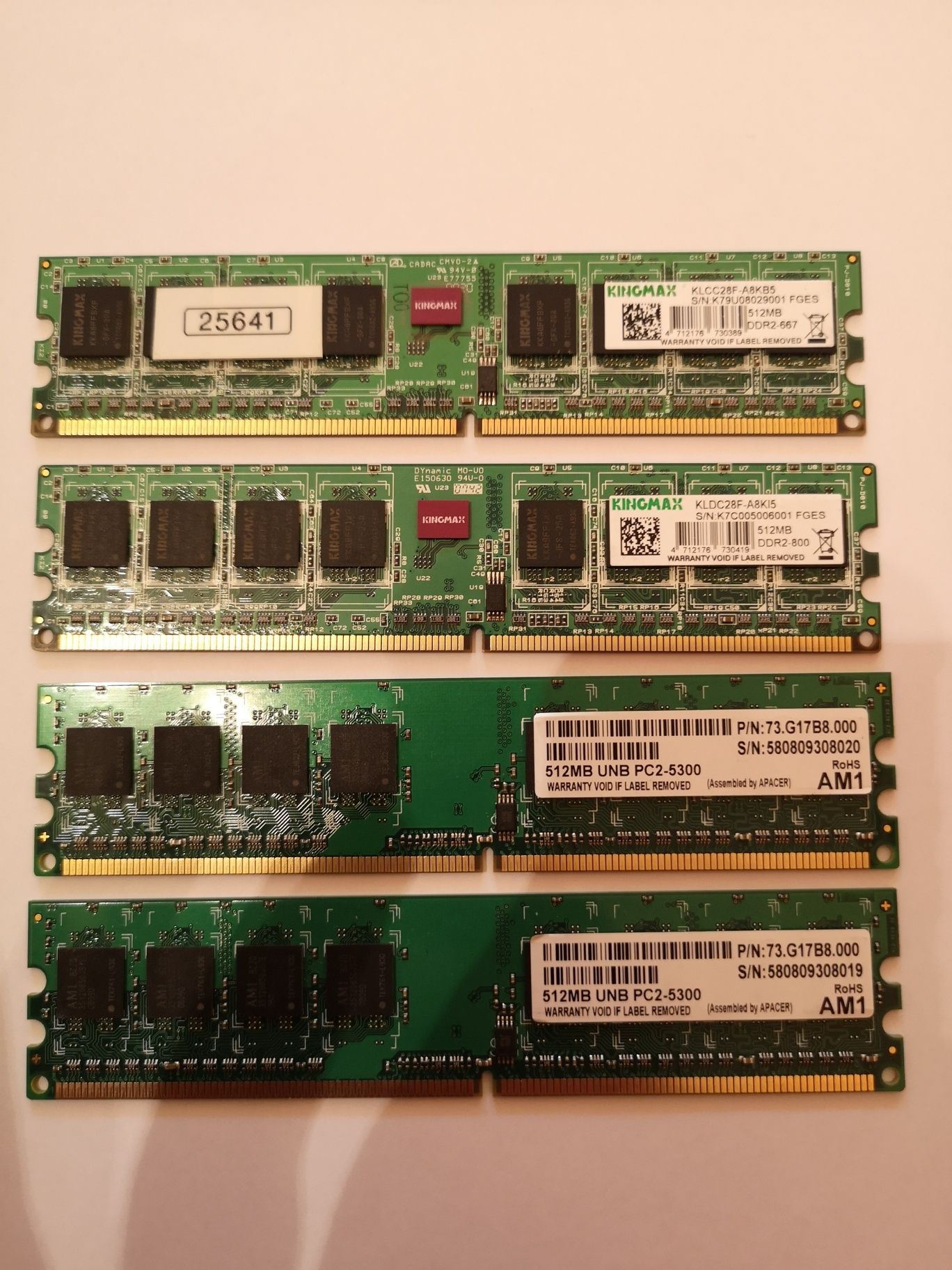 Kit DDR2 2GB (4x512mb)