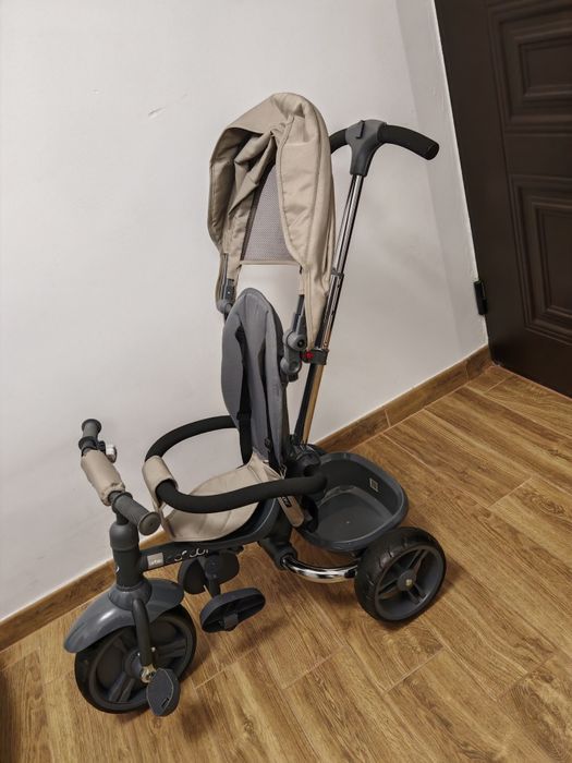 Tricicleta pentru copii Coccolle Urbio gri pliabila