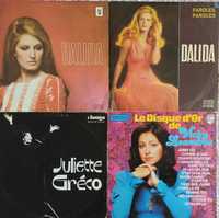 VINIL LP Gainsbourg, Dalida, Juliete Greco, Bourvil, Carosone, Kokotas