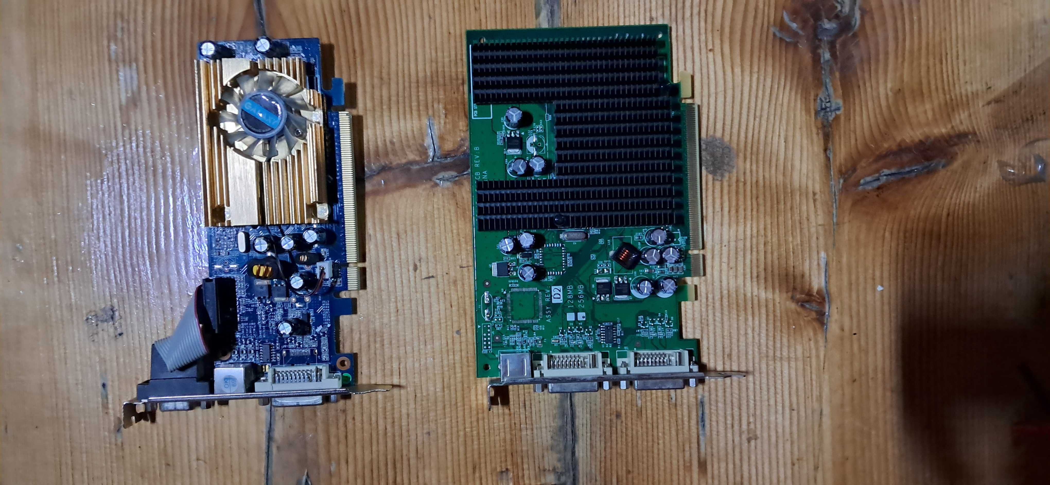 Placi video cu mufe DVI,mufe tv,mufa VGA