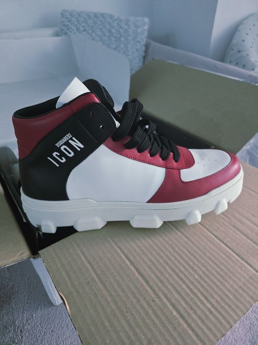 Sneakers pentru barbati din.piele Dsquared2 autentic 100%