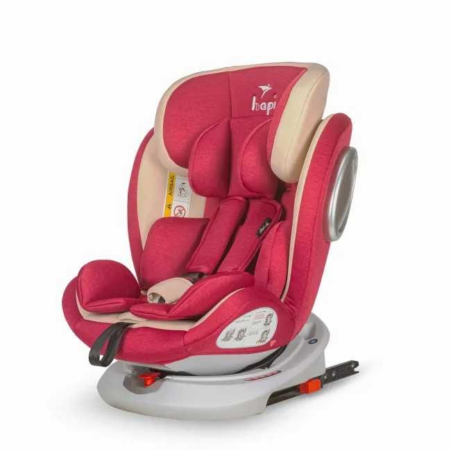 Scaun auto copii rotativ, cu Isofix Hapi Ozy, 0-36 Kg - Rosu max 36kg