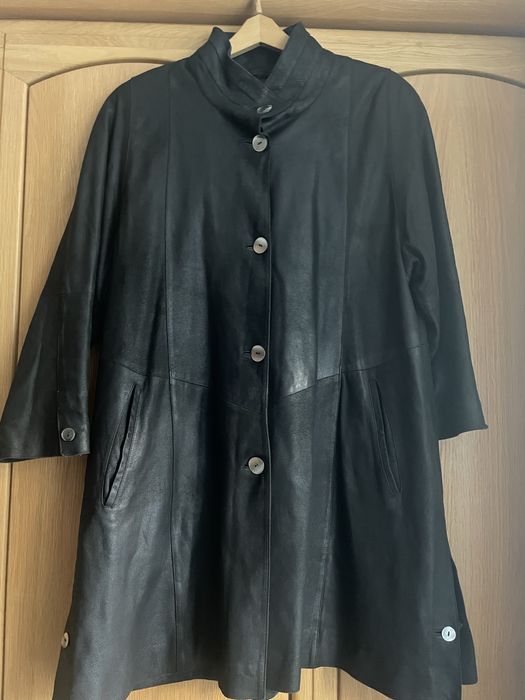 Палто естествена кожа. Винтидж модел размер m-l