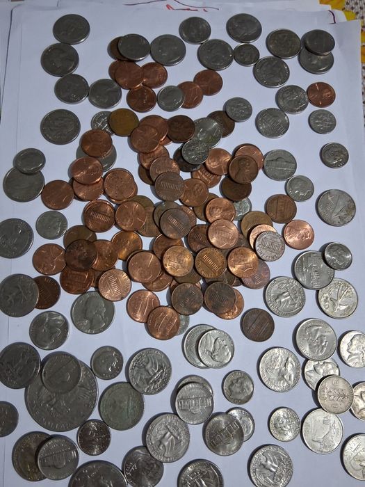 Vând lot monede americane