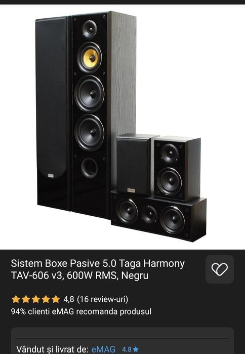 Boxe pasive Taga Harmony