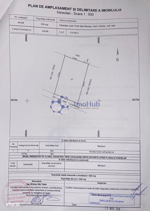 Teren intravilan cu PUZ aprobat - Investiție, Hlincea, Iași