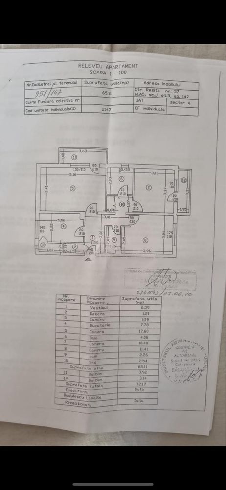 Apartament 3 camere sector 4