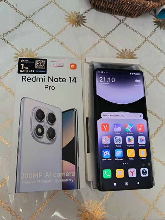 Продам свой Redmi Note 14 Pro 8/256gb чёрный в новом состаяние