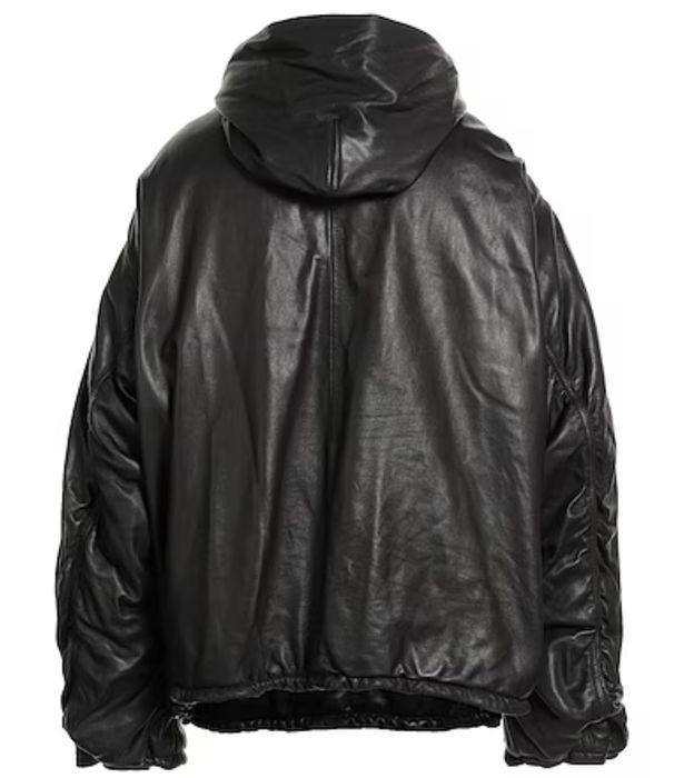 BALENCIAGA яке тип суичър изцяло от естествена кожа
