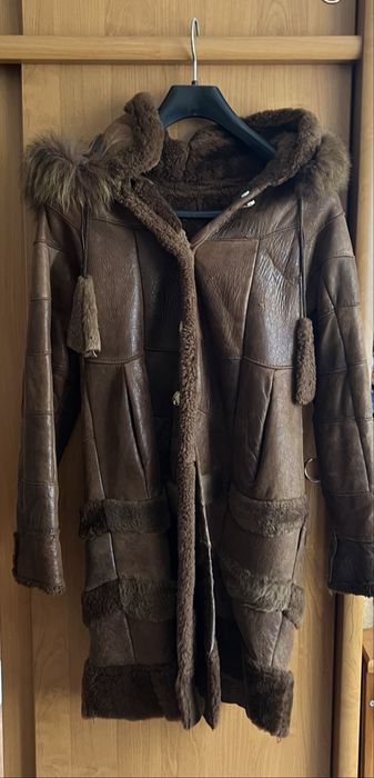 Кожено палто от агнешка кожа