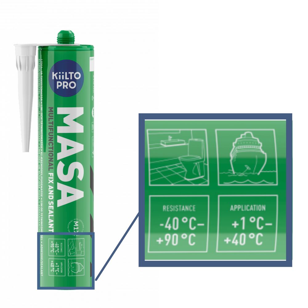 Adeziv ermetic Kiilto Pro Masa 290ml