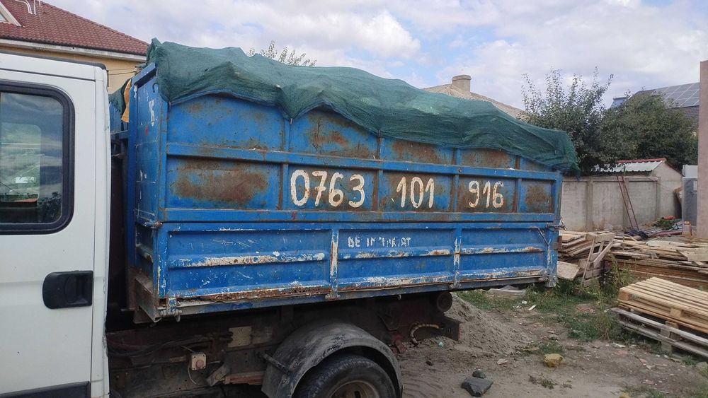 Transport moloz, ghena, targa, skyp, container, deseuri beton, rigips