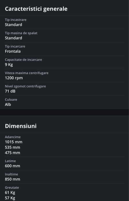 Masina de spalat rufe LG, IN GARANTIE