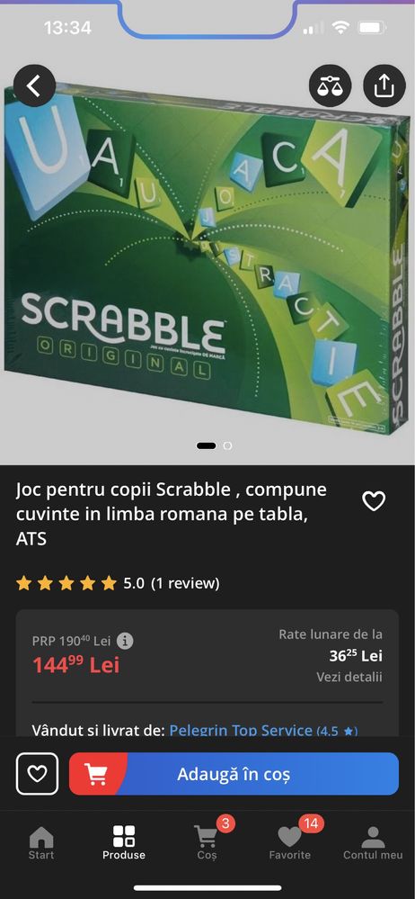 Scrabble joc de societate