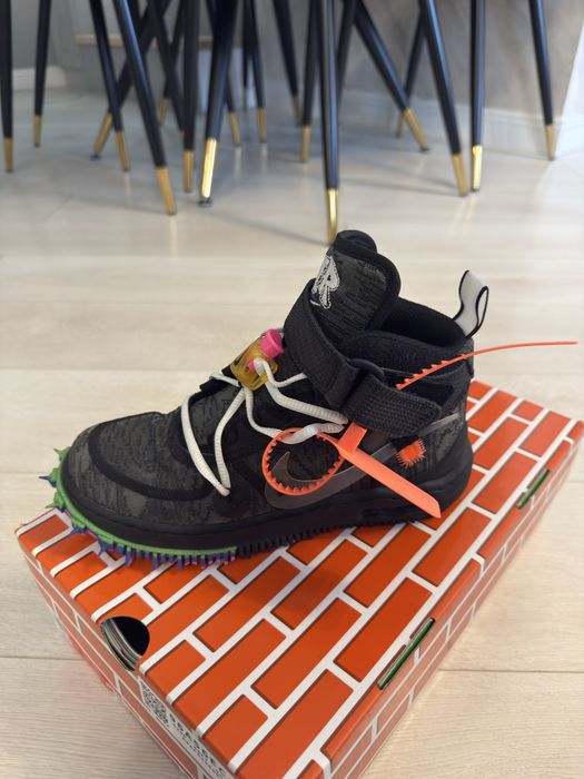Vand Nike air force 1 mid X Off White black