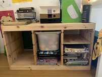 Biblioreca/ depozitare Trofast Ikea/ 2 corpuri lemn pin