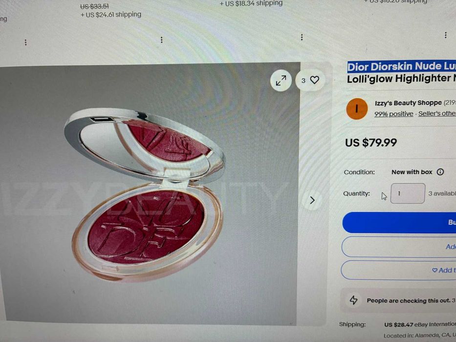 Руж Dior Luminizer blush