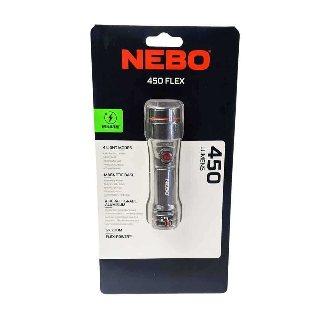 Фенерче NEBO 450 FLEX, ново фенер, прожектор, лампа, лед