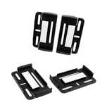 Set 4 suporti numar inmatriculare TIGER SLIM -Negru