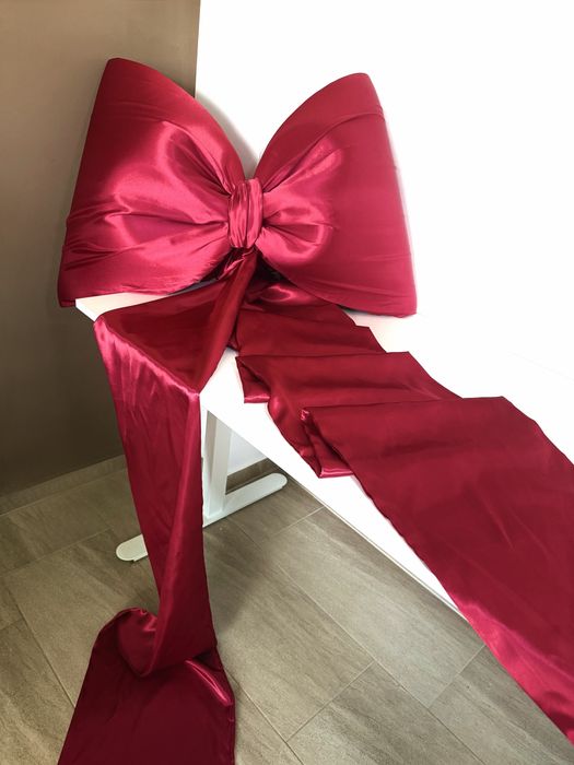 Коледна панделка, за врата, за елха, за декор. Украса за елха