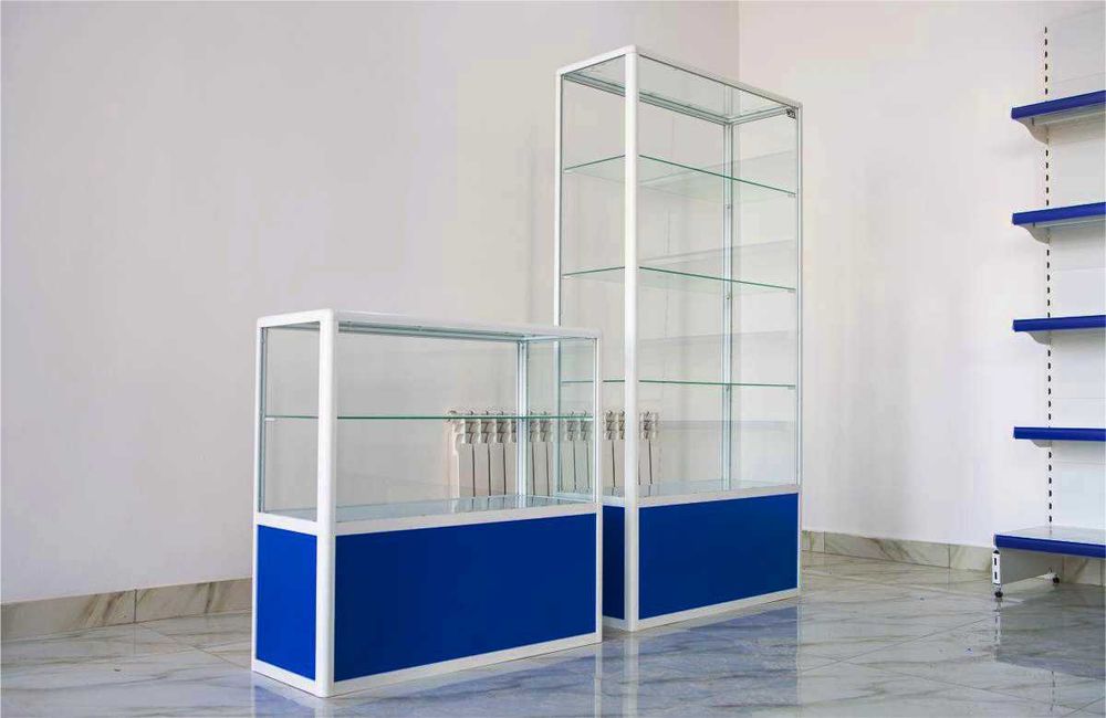 Прилавок витрина, стеклянная, metal oynaly vitrina va prilavkalar