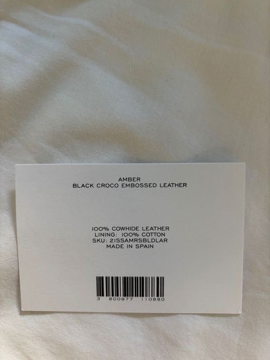 By Far Amber Croco Black