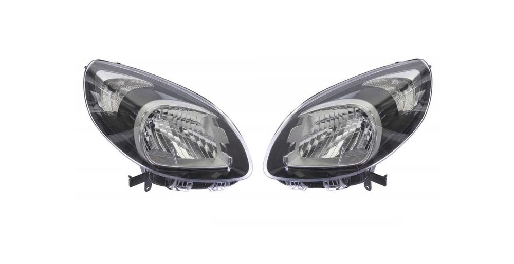 Фарове Фар за Renault Kangoo 2013 - 2021 / Рено Канго с Черни Рамки