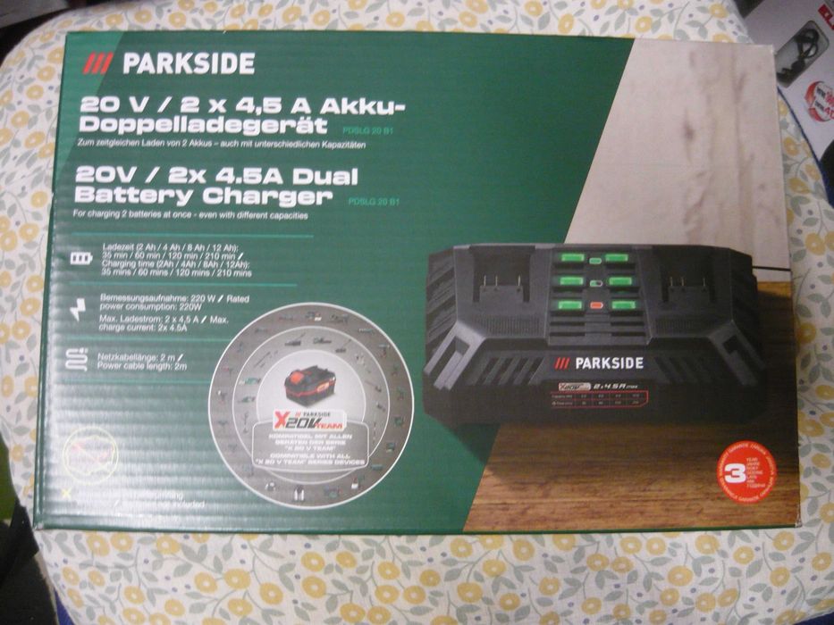 Acumulator baterie Parkside 12 Ah smart 20 V Performance bluetooth