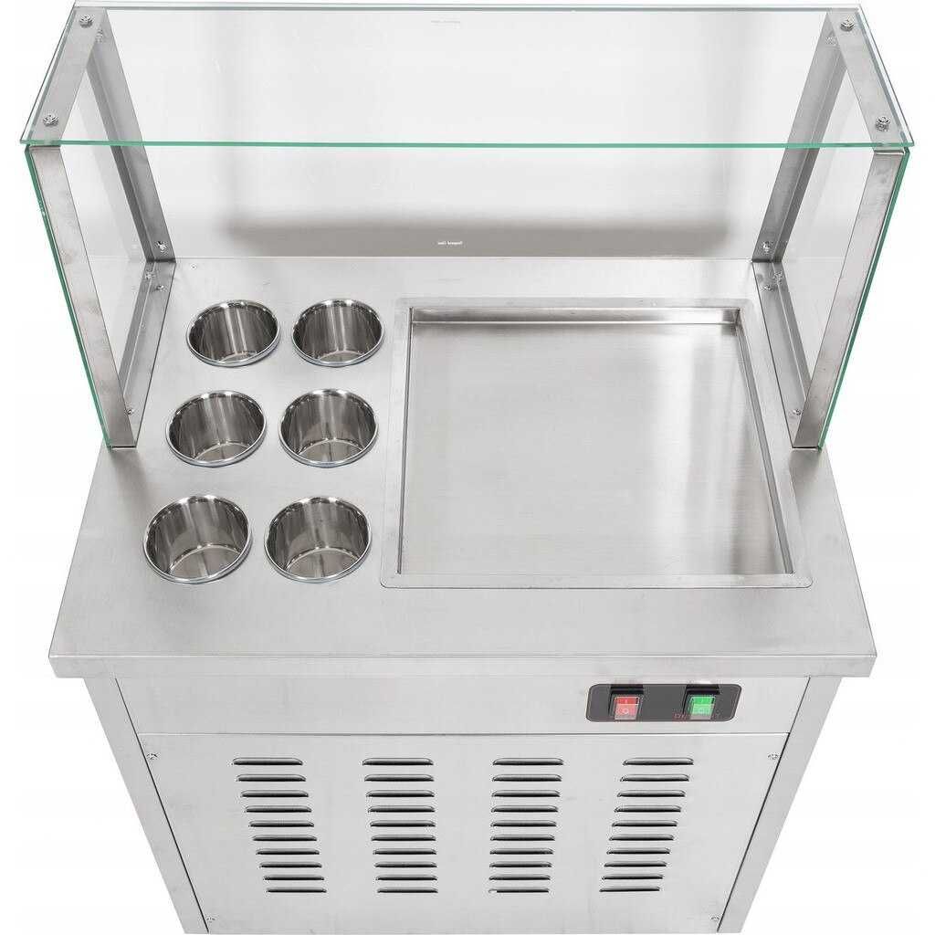 Машина за Тайландски Сладолед на Плоча - 15Л/Ч - 1000W - Налична