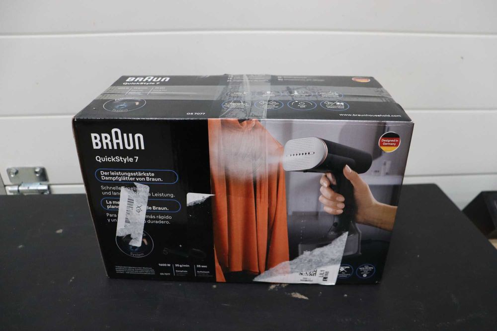 Верикална ютия Braun QuickStyle7 GS7077BK FreeGlide 3Dтехнология,1600W